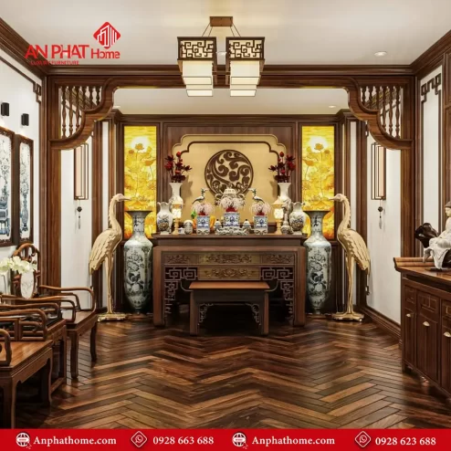 Phòng Thờ Gia Tiên Ấm Cúng BT-2391