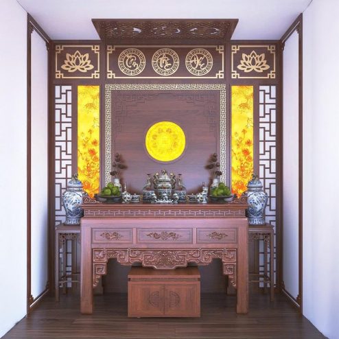 Phòng Thờ Gia Tiên Đẹp Hiện Đại BT-2320