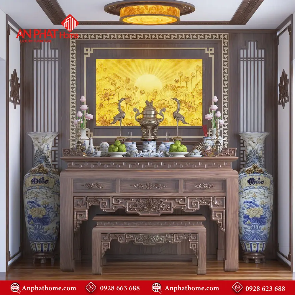 Phòng Thờ Gia Tiên Hiện Đại BT-2384 3 Phòng Thờ Gia Tiên Hiện Đại BT-2384