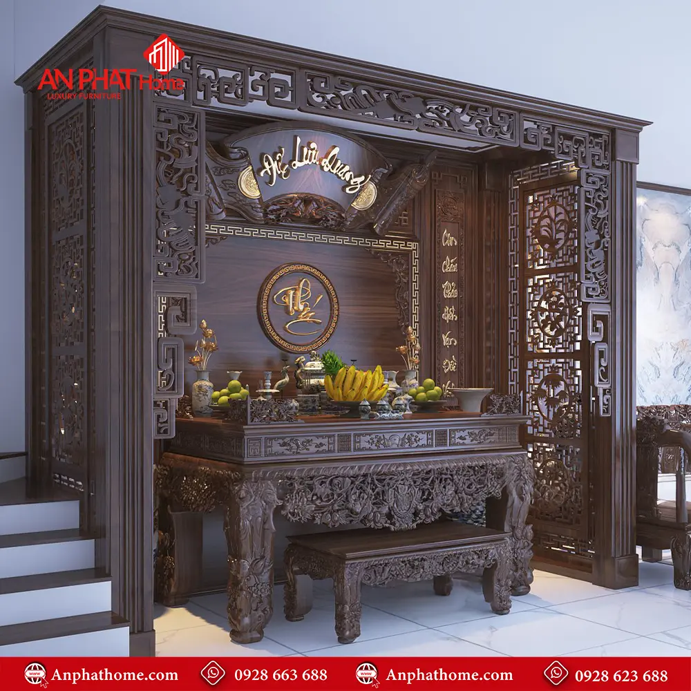 Sập Thờ Tứ Linh Gỗ Gụ Cao Cấp BT-2361 3 Sập Thờ Tứ Linh Gỗ Gụ Cao Cấp BT-2361