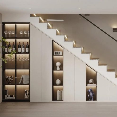 Tủ Cầu Thang Hiện Đại T-5356