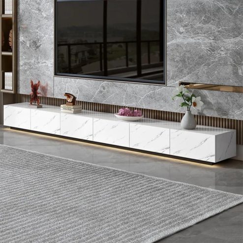 Tủ Kệ Tivi Gỗ Công Nghiệp Vân Đá T-5411