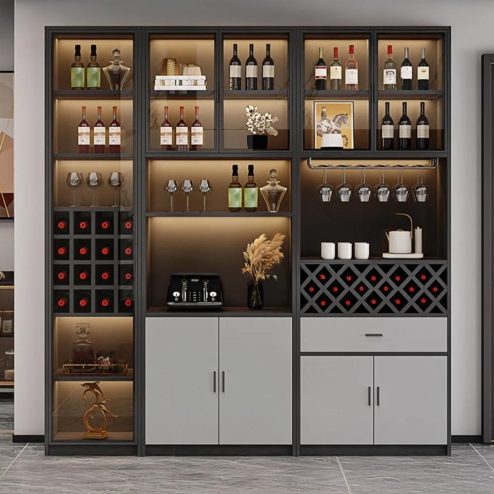 Tủ Rượu Cánh Kính Gỗ MDF T-5355