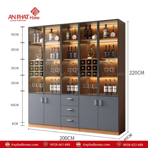 tu ruou canh kinh ket hop den led sang trong t 534200002