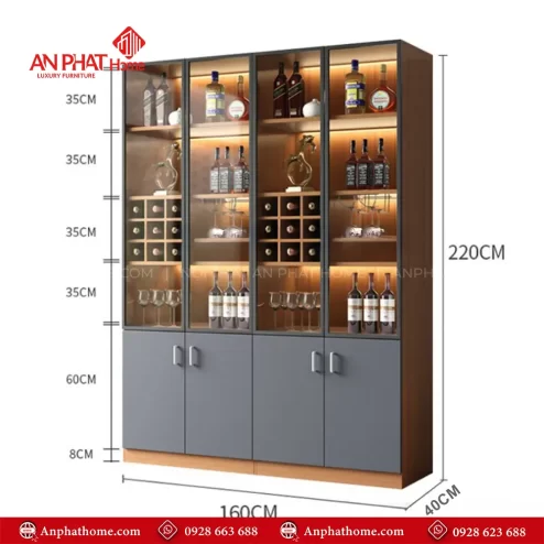 tu ruou canh kinh ket hop den led sang trong t 534200003