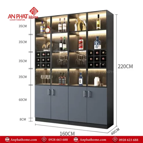 tu ruou canh kinh ket hop den led sang trong t 534200007