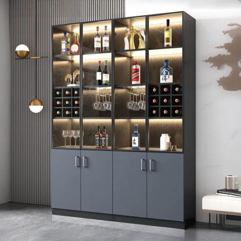 Tủ Rượu Cánh Kính Kết Hợp Đèn Led Sang Trọng T-5342