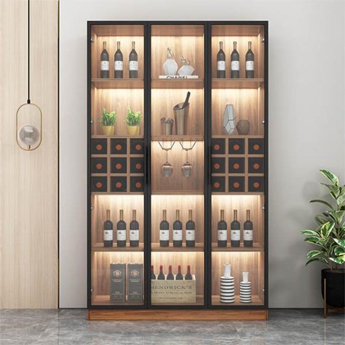 Tủ Rượu Đẹp Kết Hợp Đèn Led T-5317