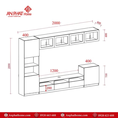 tu tivi da nang thiet ke hien dai t 537500001