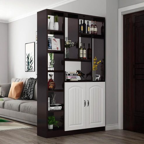 Tủ Trang Trí Kết Hợp Vách Ngăn Phòng Khách T-5304