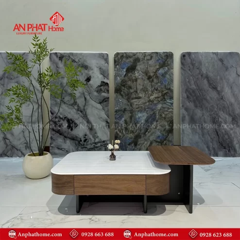 Bàn trà mặt đá đẹp hiện đại