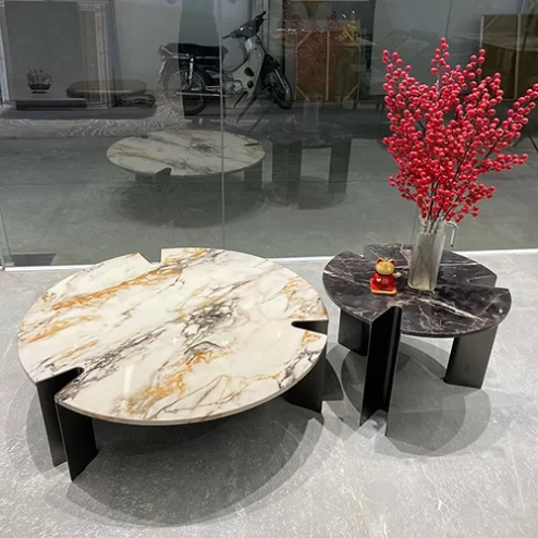 Bàn trà đôi mặt đá thiết kế độc đáo B-2948 An Phát Home