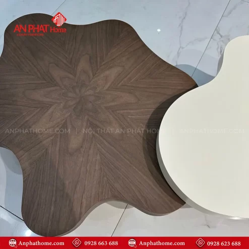 Ban tra doi mat go veneer nhap khau dep B 3032 5