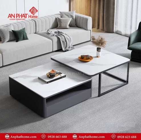 Bàn trà đôi sofa nhỏ gọn B-2958 An Phát Home