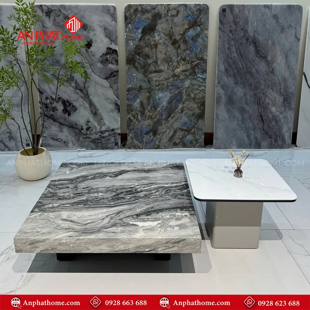 Bàn trà đôi vuông mix màu độc đáo B-3005 5 Bàn trà đôi vuông mix màu độc đáo B-3005 An Phát Home