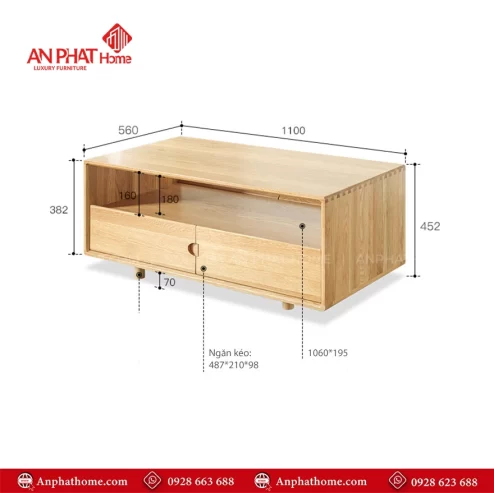 Mẫu bàn sofa đẹp hiện đại