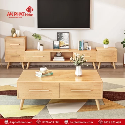 Bàn trà gỗ MDF thiết kế đơn giản B-2959 An Phát Home