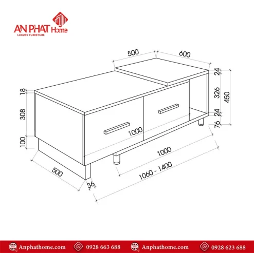 Những mẫu bàn phòng khách đẹp