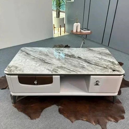 Bàn trà hiện đại mặt đá vuông B-2978 An Phát Home