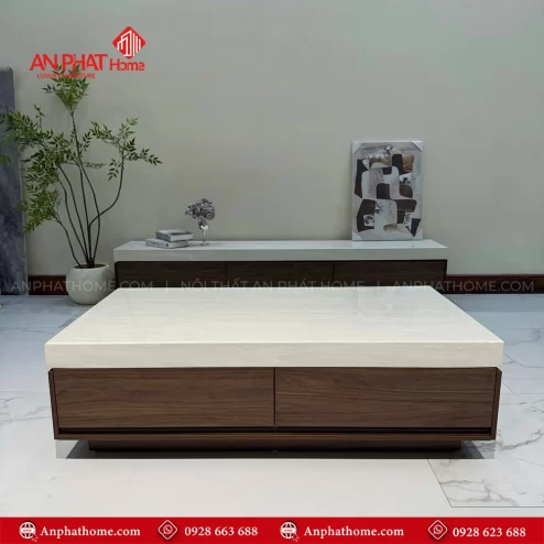 Ban tra mat da chu nhat ket hop go cao cap nhap khau B 3023 3