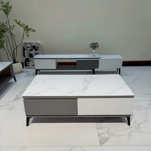 Bàn trà mặt đá chữ nhật nhập khẩu giá rẻ B-3035 An Phát Home