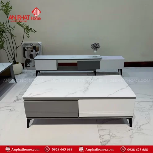 Bàn trà mặt đá chữ nhật nhập khẩu giá rẻ B-3035 An Phát Home
