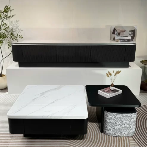 Bàn trà mặt đá đôi cao cấp B-2795 An Phát Home