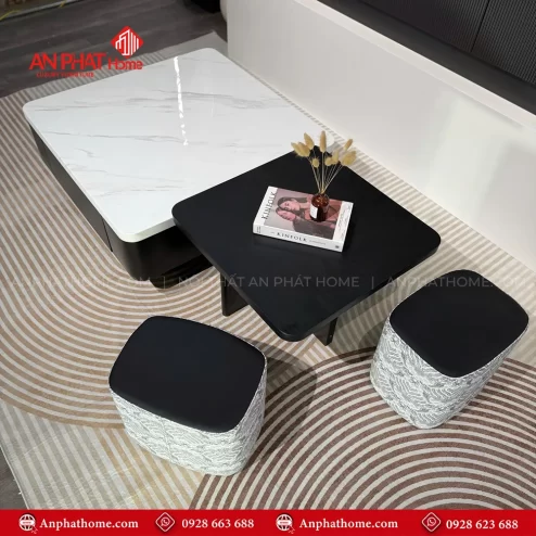 Mẫu bàn trà mặt đá đẹp