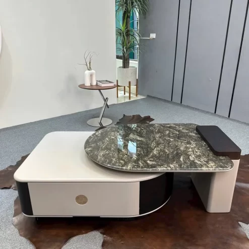 Bàn trà mặt đá hiện đại thiết kế độc đáo B-2982 An Phát Home