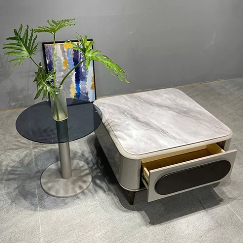 Bàn trà mặt đá nhập khẩu cao cấp B-2922 An Phát Home