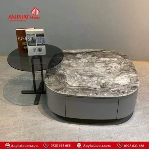Bàn trà mặt đá nhập khẩu cao cấp B-2925 An Phát Home