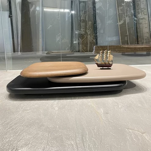 Bàn trà xoay 3 tầng nhập khẩu thiết kế độc đáo B-2971 An Phát Home