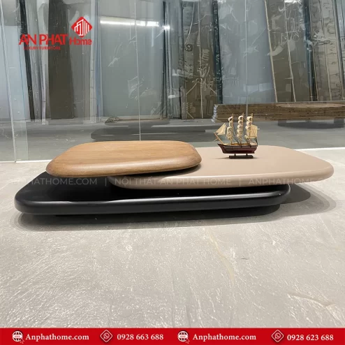 Bàn trà xoay 3 tầng nhập khẩu thiết kế độc đáo B-2971 An Phát Home