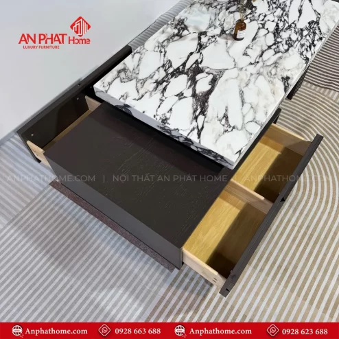 Mẫu bàn trà mặt đá đẹp