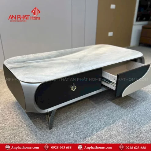 Bàn trà mặt đá nhập khẩu đẹp hiện đại