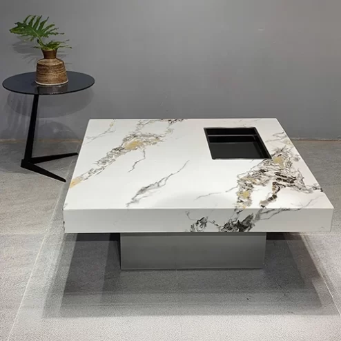 Bàn trà mặt đá vuông đẹp B-2923 An Phát Home