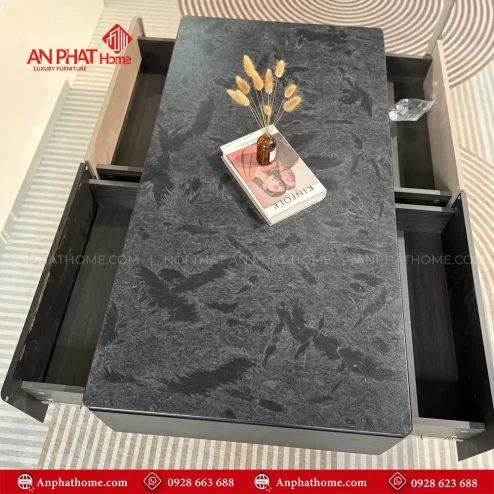 Mẫu bàn trà mặt đá đẹp