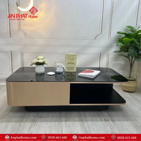 Bàn trà mặt kính cao cấp hiện đại B-2986 An Phát Home