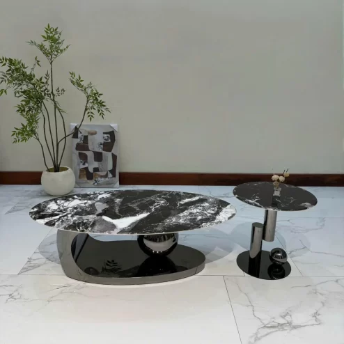 Bàn trà nhập khẩu mặt đá cao cấp B-2996 An Phát Home