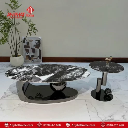 Bàn trà nhập khẩu mặt đá cao cấp B-2996 An Phát Home