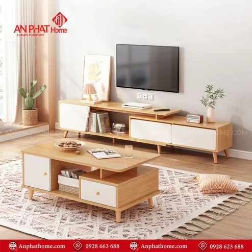 Bàn trà phòng khách hiện đại kiểu dáng mới B-2943 An Phát Home