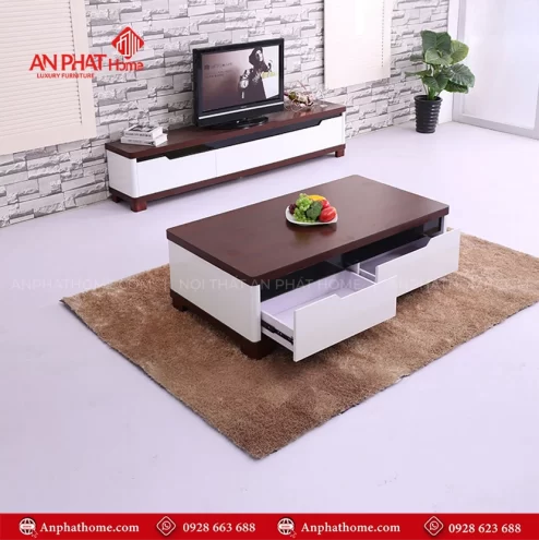 Bàn trà phòng khách hiện đại