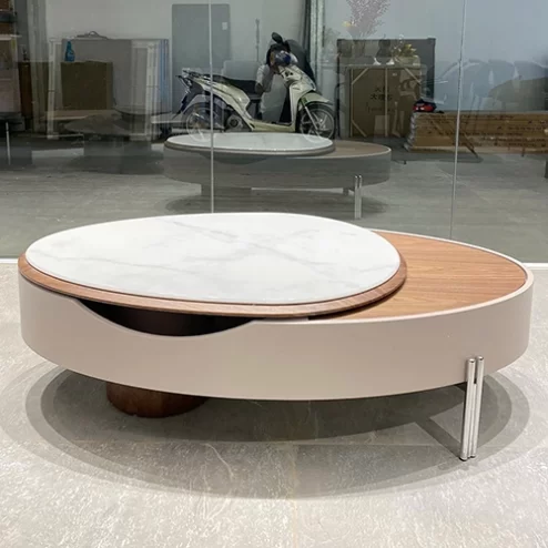 Bàn trà sofa mặt gỗ cao cấp B-2925 An Phát Home