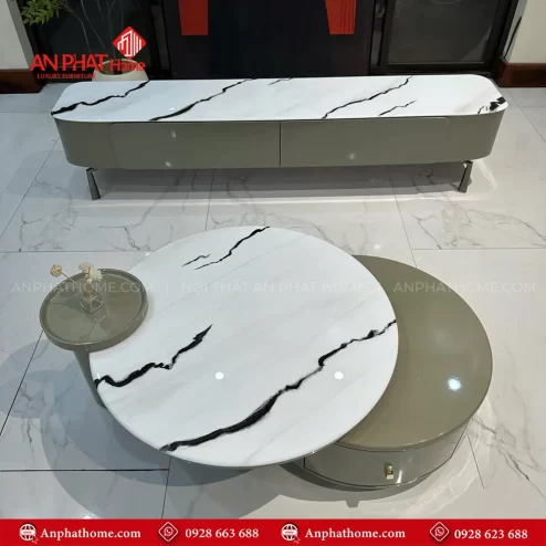 Bàn trà mặt đá nhập khẩu