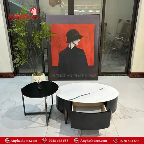 Bàn trà mặt đá đẹp hiện đại