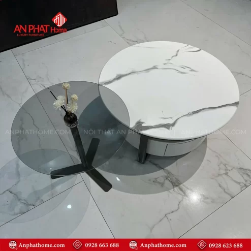 Bàn trà mặt đá nhập khẩu