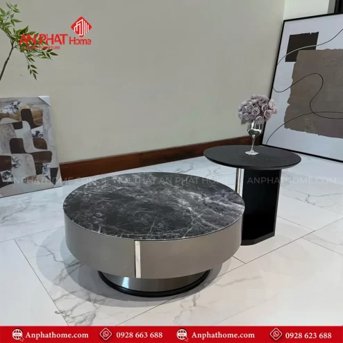 Mẫu bàn trà mặt đá đẹp