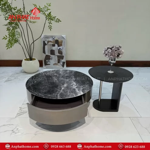 Bàn trà mặt đá hiện đại