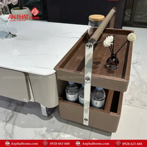 Mẫu bàn sofa mặt đá