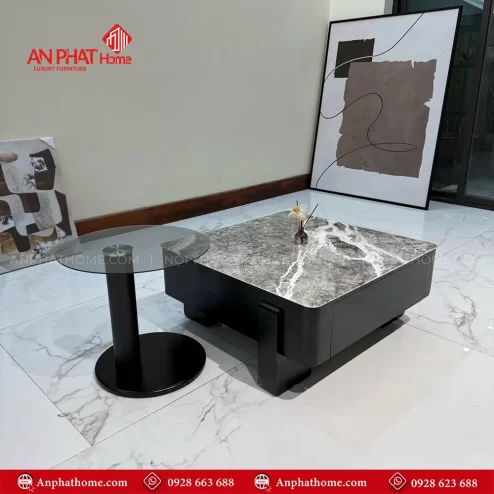 Bàn trà mặt đá hiện đại